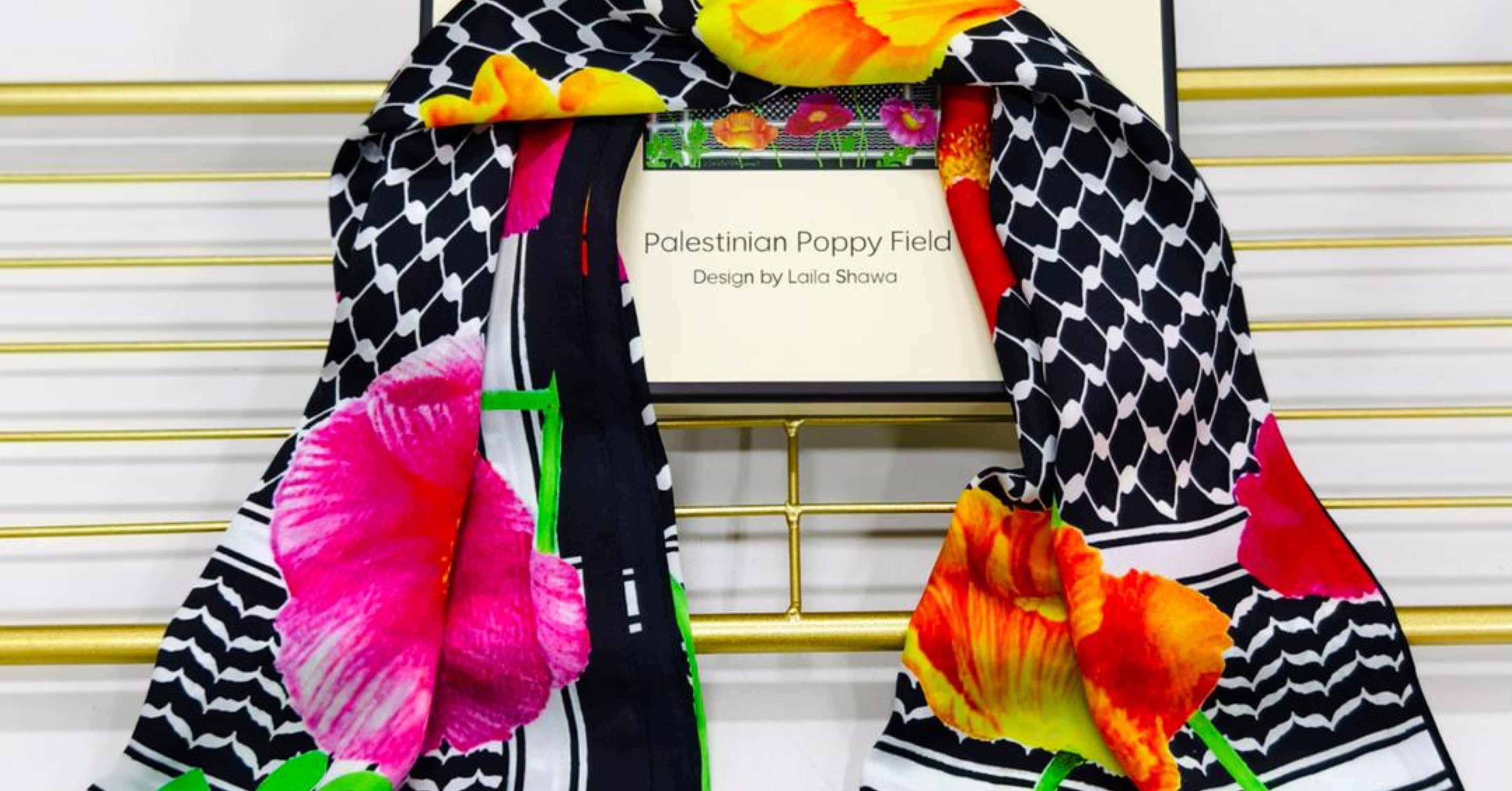 MILLE NOTTI LUXURY SILK SCARF COLLECTION PALESTINIAN SPRING