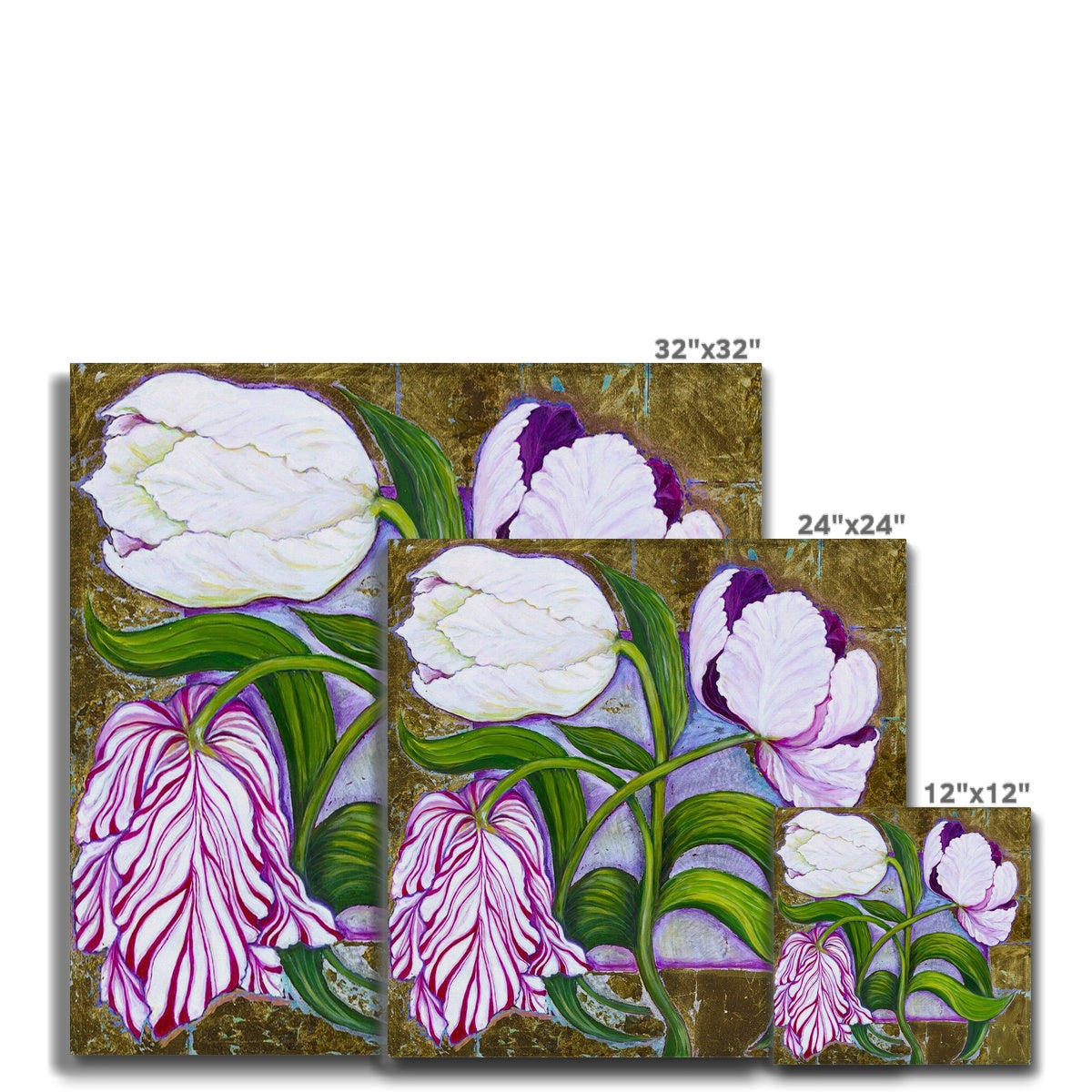 3 Tulips Canvas Fine art - Gifting Spree