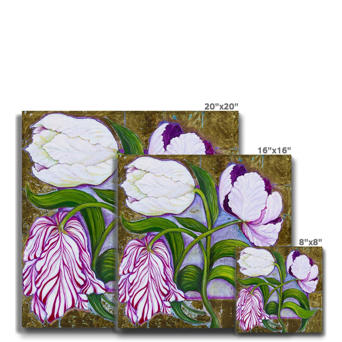 3 Tulips Eco Canvas Fine art - Gifting Spree