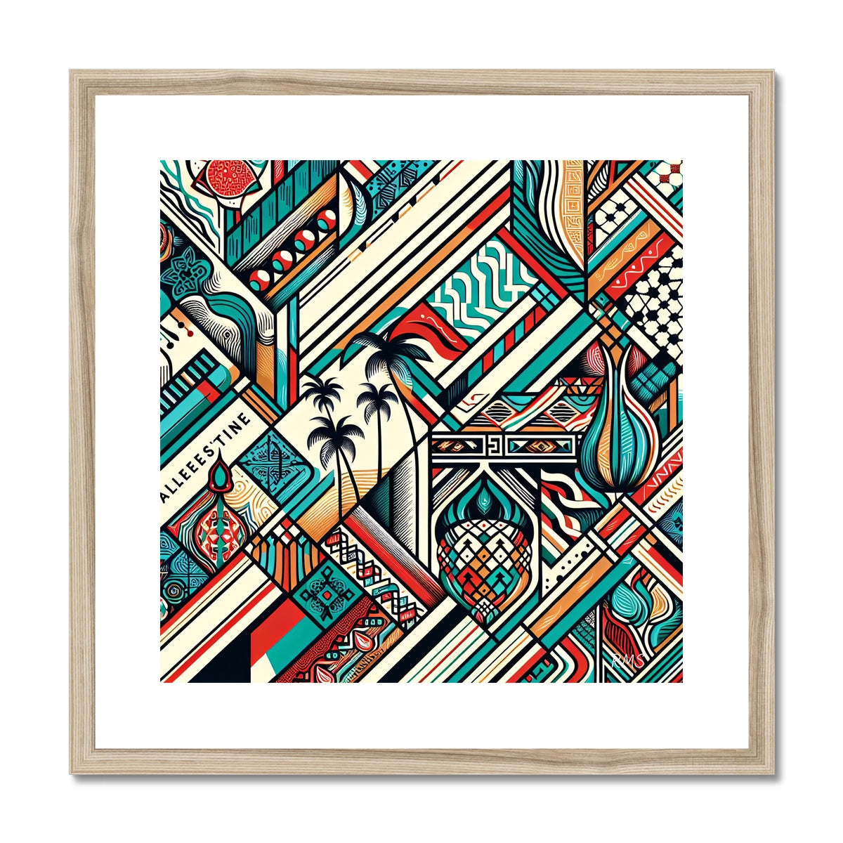 5000 Years Framed & Mounted Print Fine art kite-926497288 20"x20" / Natural Frame - Gifting Spree