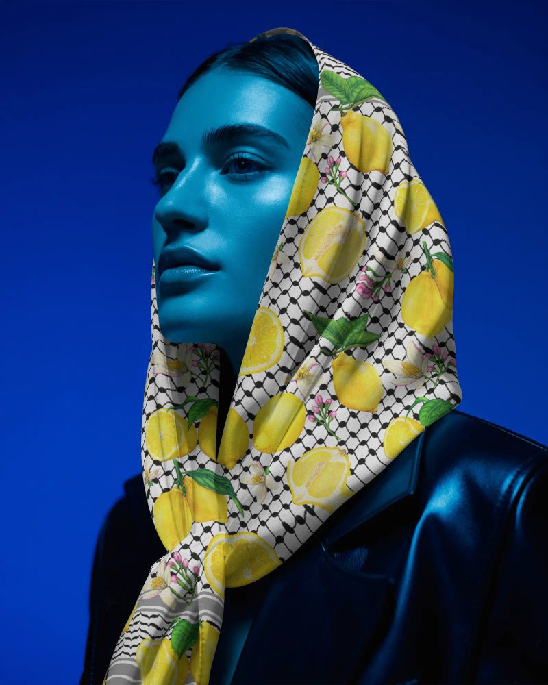 The Zest of Gaza Kuffiyeh Silk Scarf