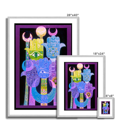 Laila Shawa's 'Alams' - Antique Framed & Mounted Print 'Alams' Antique Framed & Mounted Print Fine art - Gifting Spree