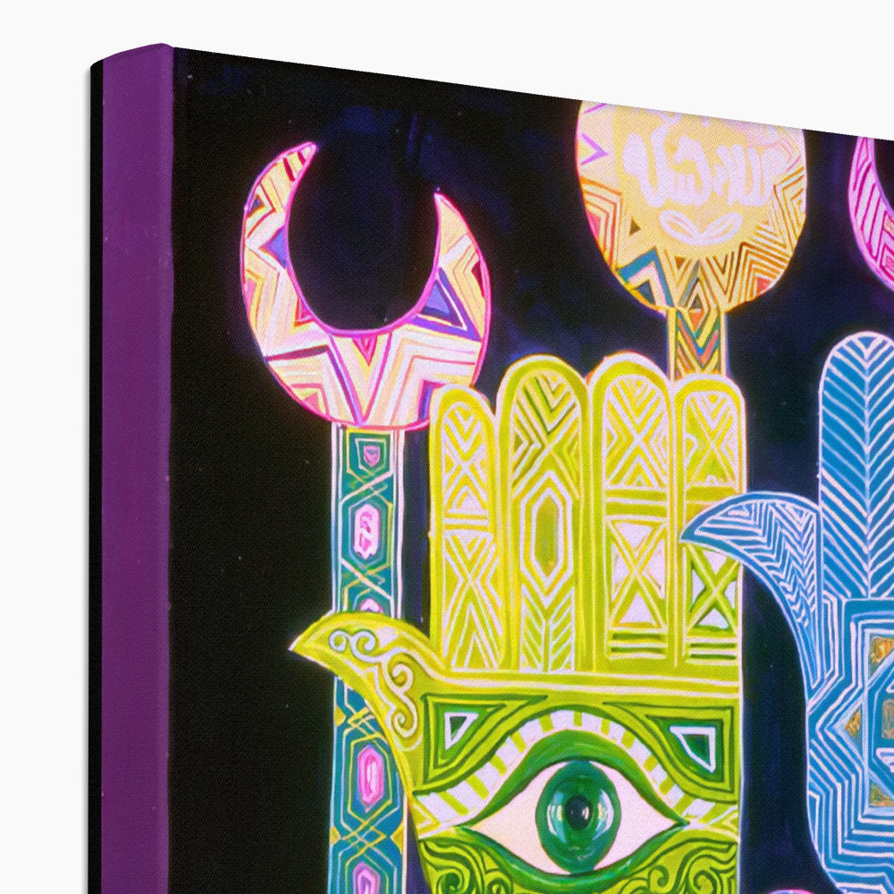 Alams’ - Laila Shawa’s 1992 Artwork on Eco Canvas 'Alams' Eco Canvas Art Print Fine art - Gifting Spree