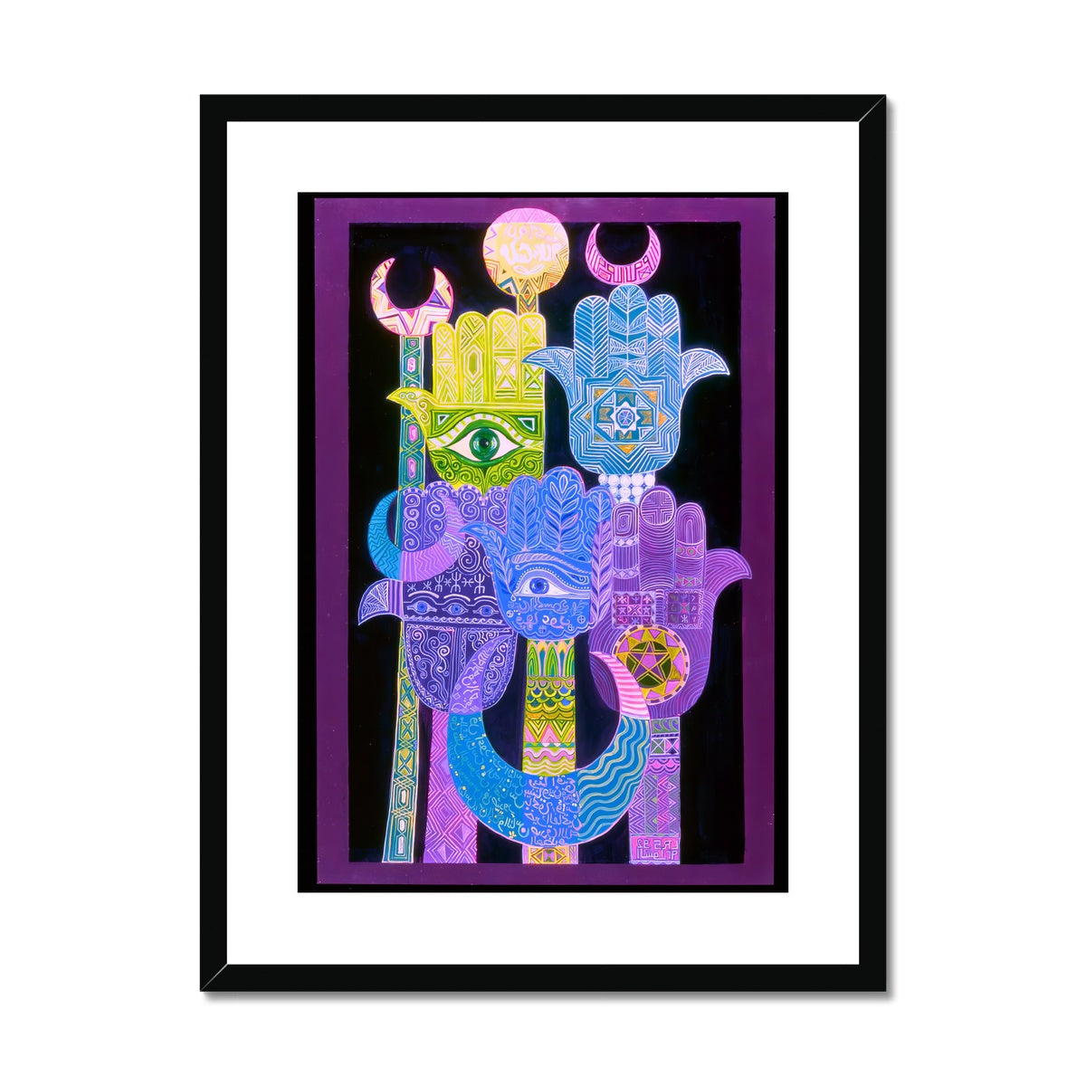 'Alams' Framed & Mounted Print Fine art kite-909139484 18"x24" / Black Frame - Gifting Spree