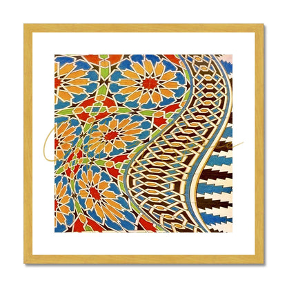 Andalusia I Antique Framed & Mounted Print | Laila Shawa 'Andalusia I' Antique Framed & Mounted Print Fine art kite-896786542 12"x12" / Gold Frame - Gifting Spree