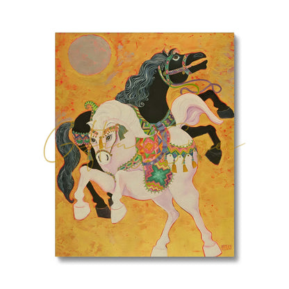 ‘Antar and Abla’ - Laila Shawa’s Art on Canvas Print 'Antar and Abla' Canvas Art Print Fine art - Gifting Spree