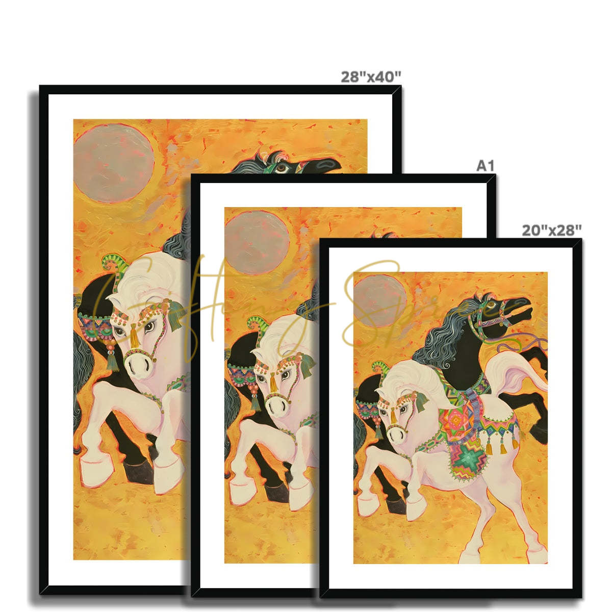 Art Print of Antar and Abla Framed & Mounted Print | Art 'Antar and Abla' Framed & Mounted Print Fine art - Gifting Spree