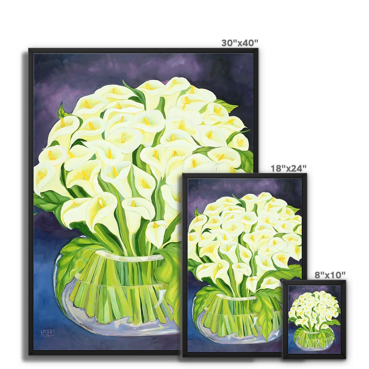 Calla Lilies, 1989 Framed Canvas Fine art - Gifting Spree