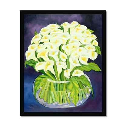 Calla Lilies, 1989 Framed Print Fine art kite-909085478 16"x20" / Black Frame - Gifting Spree