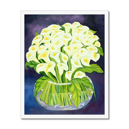 Calla Lilies, 1989 Framed Print Fine art kite-909085479 16"x20" / White Frame - Gifting Spree