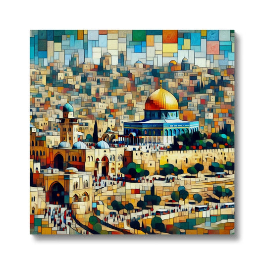 'City of Peace' Eco Canvas Fine art kite-927112192 16"x16" / White Wrap - Gifting Spree