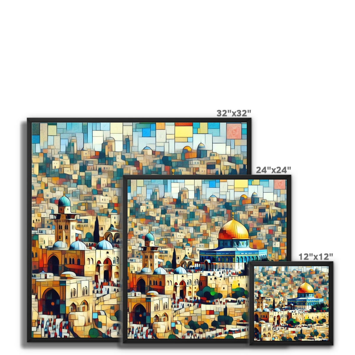 'City of Peace' Framed Canvas Fine art - Gifting Spree