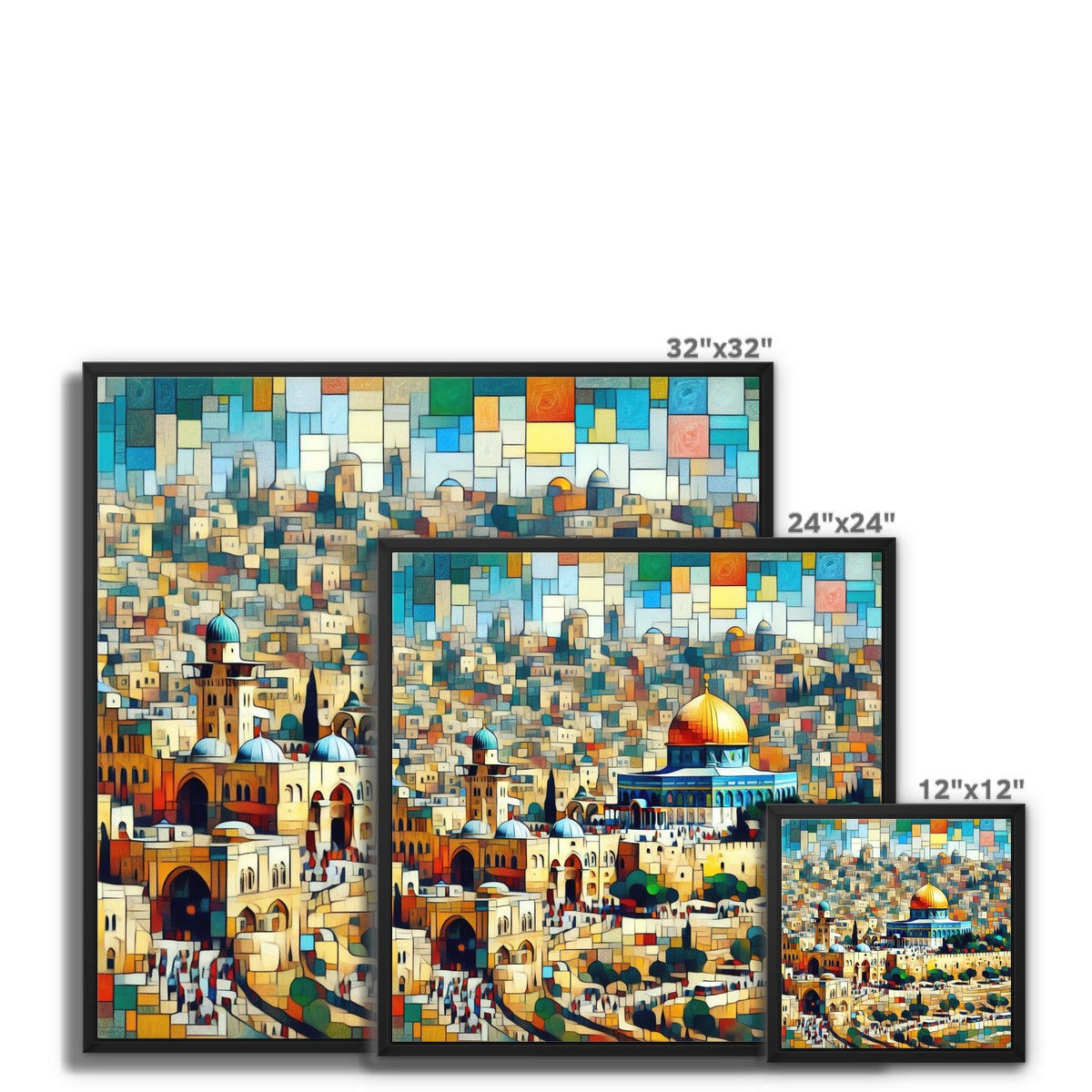 'City of Peace' Framed Canvas Fine art - Gifting Spree