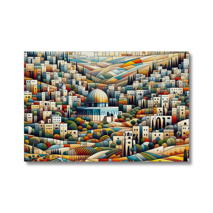 'Dome of The Rock' Eco Canvas Fine art kite-927759051 24"x16" / Image Wrap - Gifting Spree