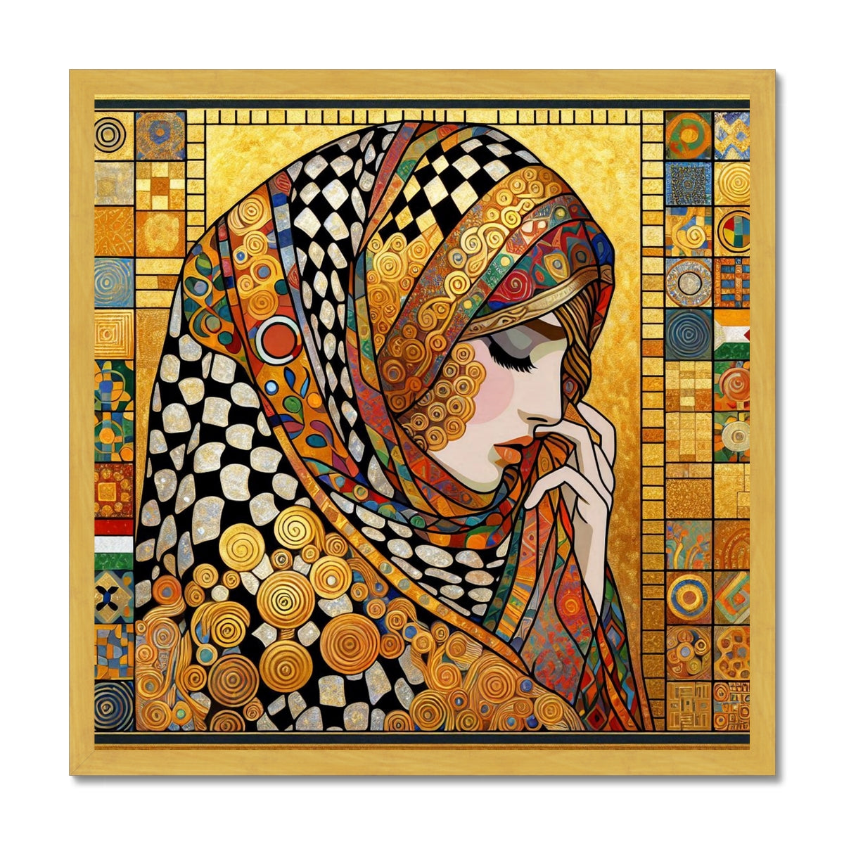 'Dream Wrap' Antique Framed Print Fine art kite-925177911 20"x20" / Gold Frame - Gifting Spree