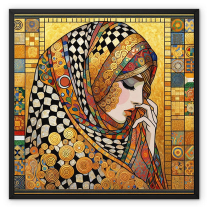 'Dream Wrap' Framed Canvas Fine art kite-925178316 24"x24" / Black Frame / White Wrap - Gifting Spree