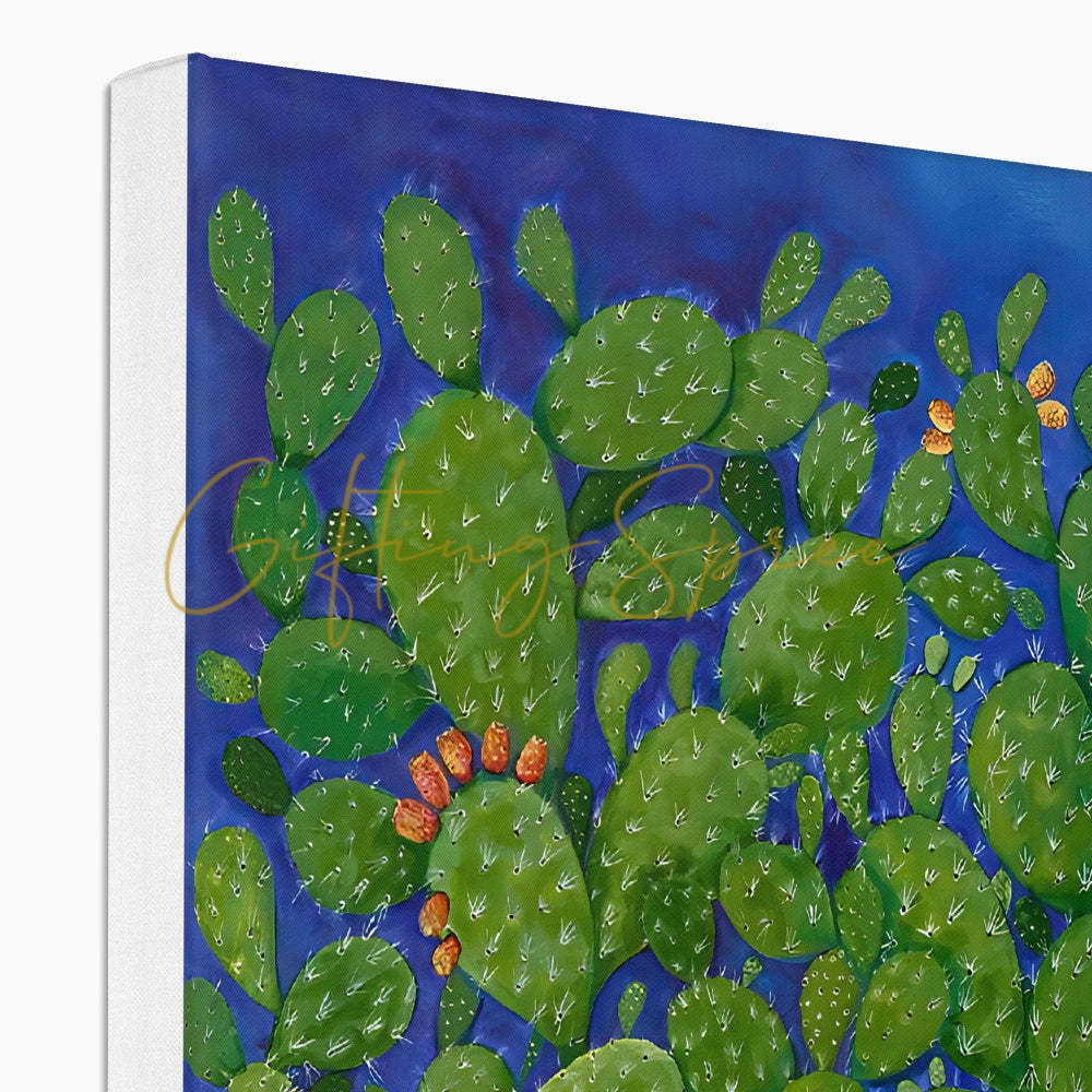 Eco Canvas Print - ‘Drowning Cactus’ by Laila Shawa 'Drowning Cactus' Eco Canvas Art Print Fine art - Gifting Spree