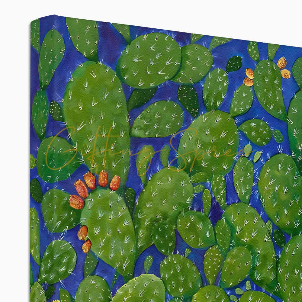 Eco Canvas Print - ‘Drowning Cactus’ by Laila Shawa 'Drowning Cactus' Eco Canvas Art Print Fine art - Gifting Spree