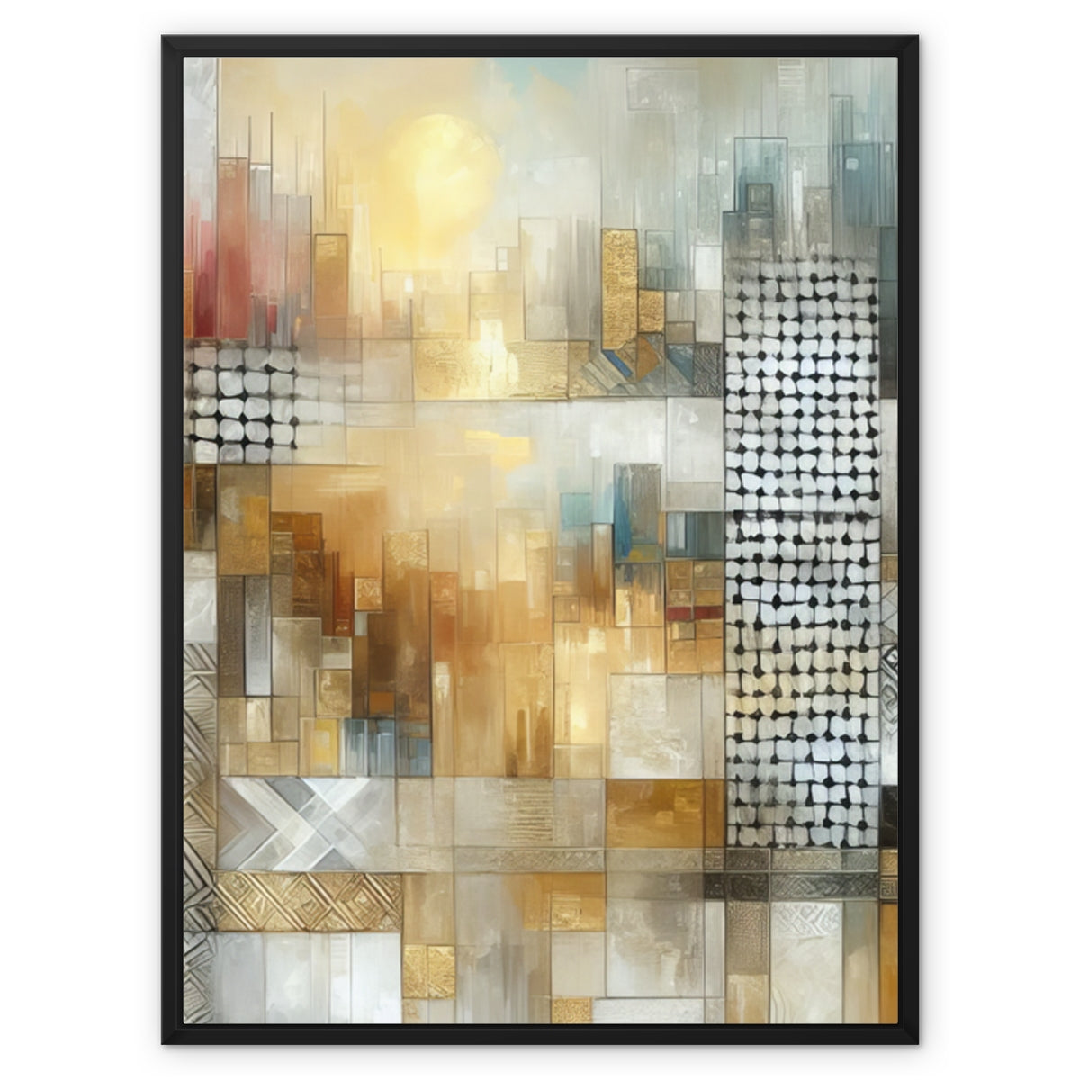 'Evolution' Framed Canvas Fine art kite-927150165 24"x32" / Black Frame / Image Wrap - Gifting Spree