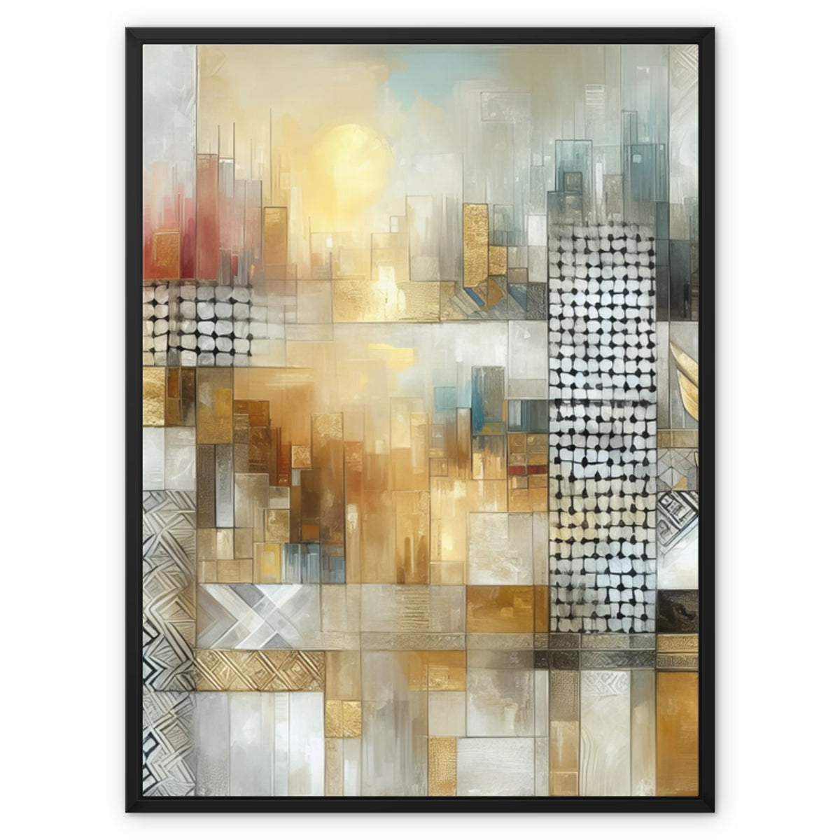 'Evolution' Framed Canvas Fine art kite-927150166 24"x32" / Black Frame / White Wrap - Gifting Spree