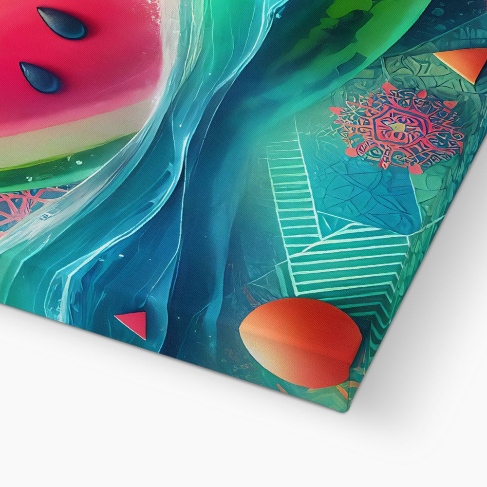 'Floating Watermelon' Canvas Fine art - Gifting Spree