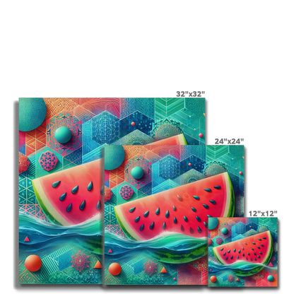 'Floating Watermelon' Canvas Fine art - Gifting Spree