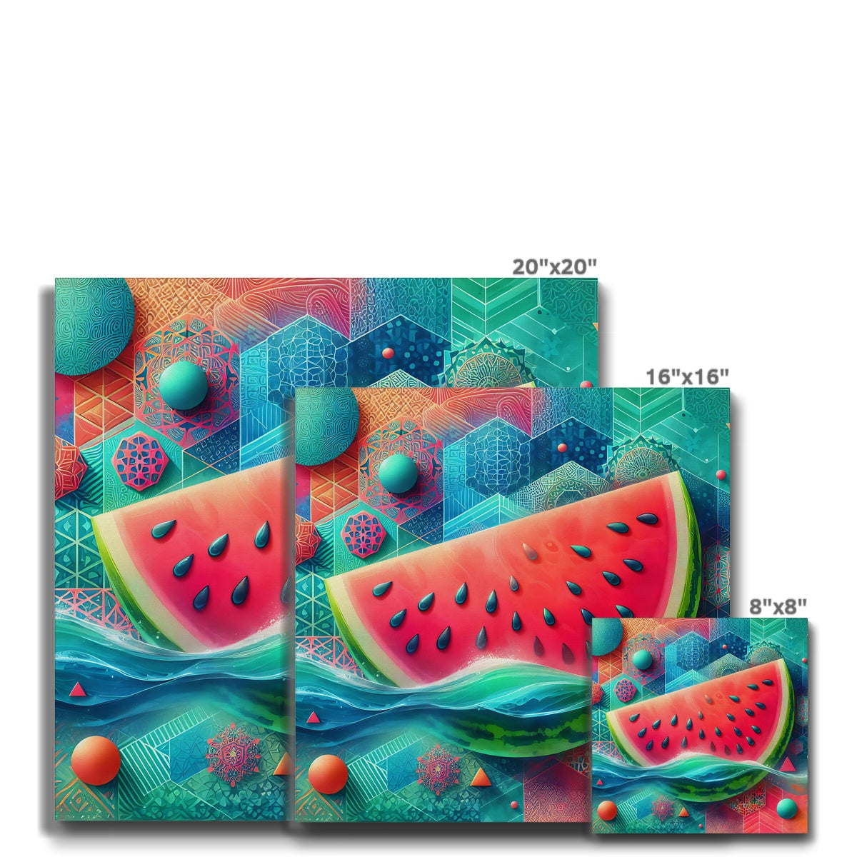 'Floating Watermelon' Eco Canvas Fine art - Gifting Spree