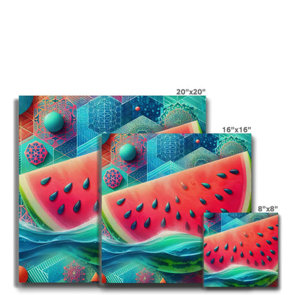 'Floating Watermelon' Eco Canvas Fine art - Gifting Spree