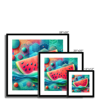 'Floating Watermelon' Framed & Mounted Print Fine art - Gifting Spree