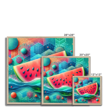 'Floating Watermelon' Framed Print Fine art - Gifting Spree