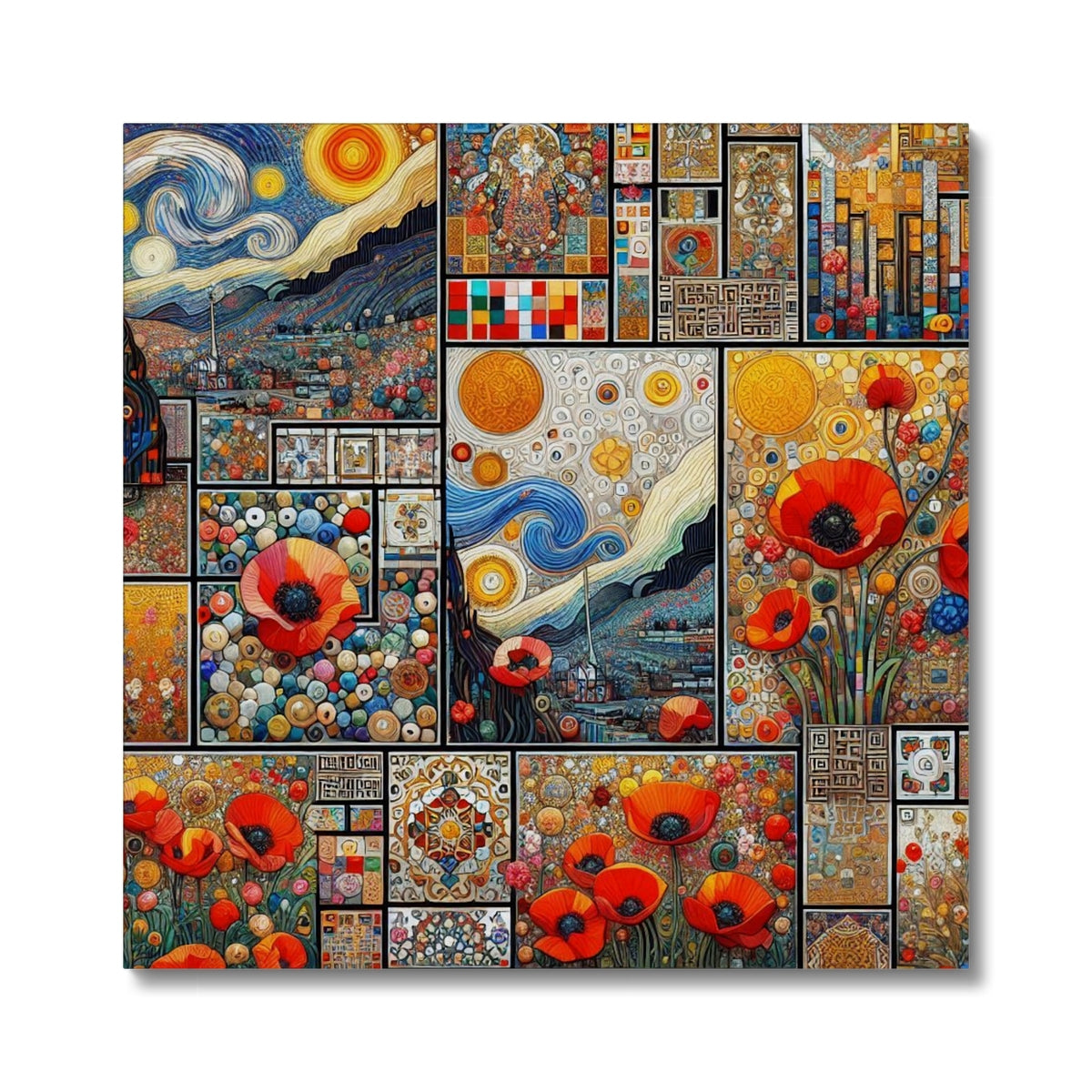 'Four Seasons' Canvas Fine art kite-927141916 24"x24" / Image Wrap - Gifting Spree