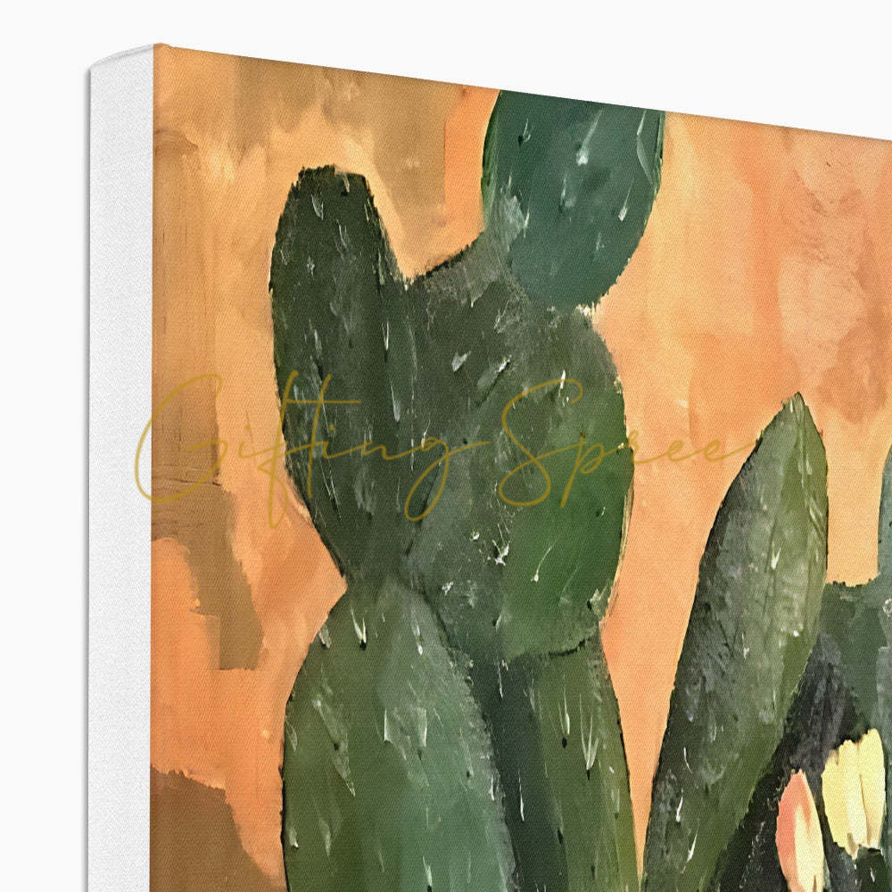 ‘Gaza Cactus’ - Laila Shawa’s Artwork on Canvas 'Gaza Cactus' Canvas Art Print Fine art - Gifting Spree