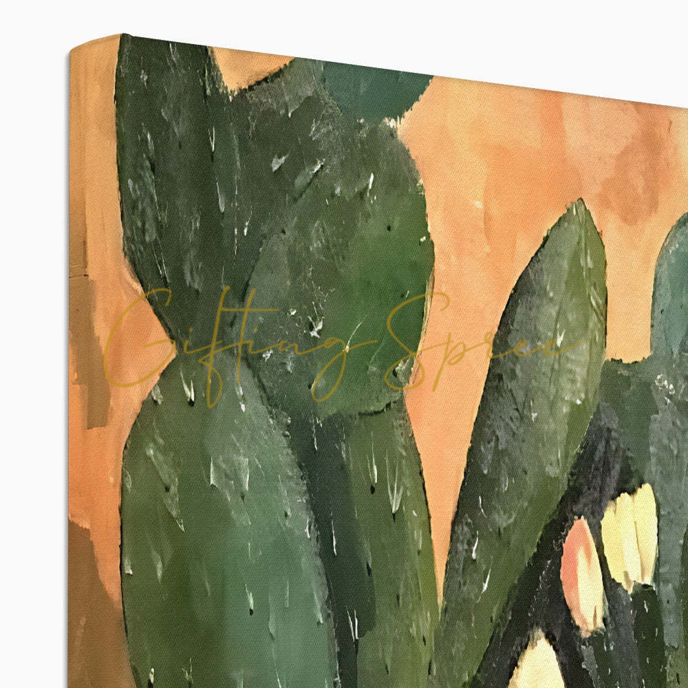 ‘Gaza Cactus’ - Laila Shawa’s Artwork on Canvas 'Gaza Cactus' Canvas Art Print Fine art - Gifting Spree