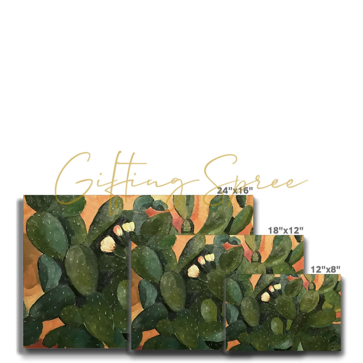 Eco Canvas - ‘Gaza Cactus, 1965’ | Art Print 'Gaza Cactus' Eco Canvas Art Print Fine art - Gifting Spree