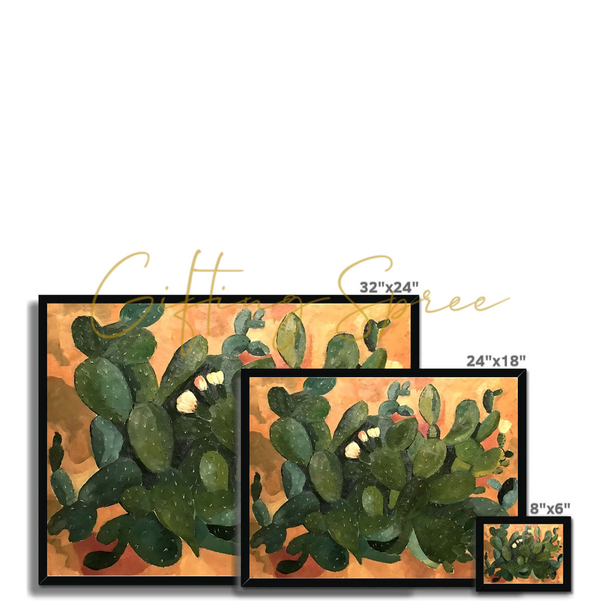 Framed Print | Gaza Cactus, 1965 | Art Print 'Gaza Cactus' Framed Print Fine art - Gifting Spree