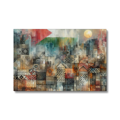 'Gaza - Seven Layers' Eco Canvas Fine art kite-927555561 24"x16" / Image Wrap - Gifting Spree