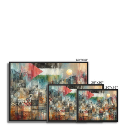 'Gaza - Seven Layers' Framed Canvas Fine art - Gifting Spree