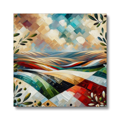 'Glorious Hills' Eco Canvas Fine art kite-927549572 16"x16" / Image Wrap - Gifting Spree