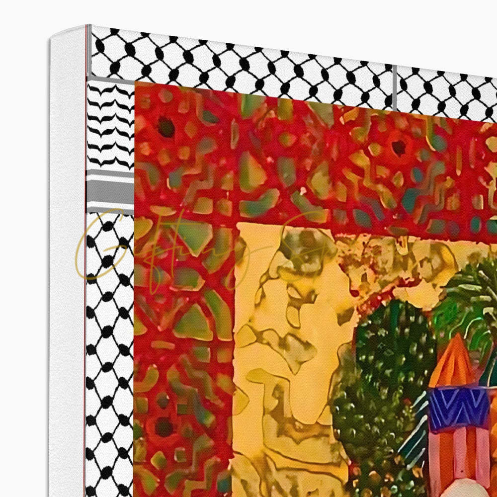 Laila Shawa’s Handala Canvas - Timeless Art Print 'Handala and the Great March of Return' Canvas Print Fine art - Gifting Spree