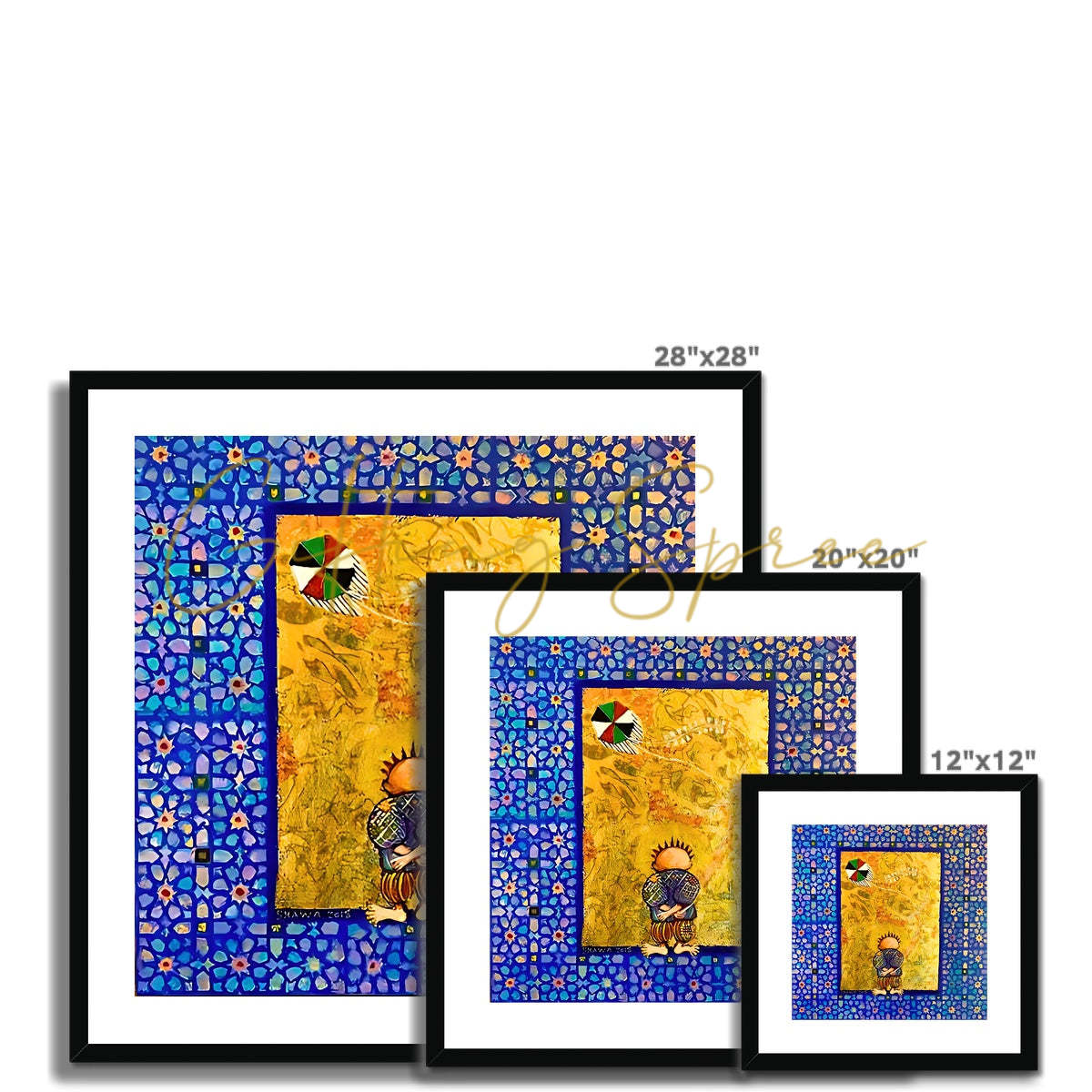 'Handala and the Kite' Framed & Mounted Print Fine art - Gifting Spree