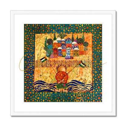 Framed & Mounted Print - ‘Handalah and the March of Return’ 'Handala and the March of Return' Framed & Mounted Print Fine art kite-897202483 20"x20" / White Frame - Gifting Spree