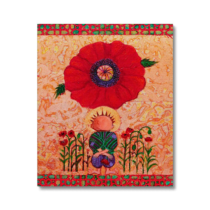 'Handala and The Poppy' Canvas Fine art kite-913443758 20"x24" / Image Wrap - Gifting Spree