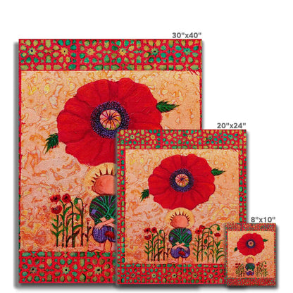 'Handala and The Poppy' Canvas Fine art - Gifting Spree