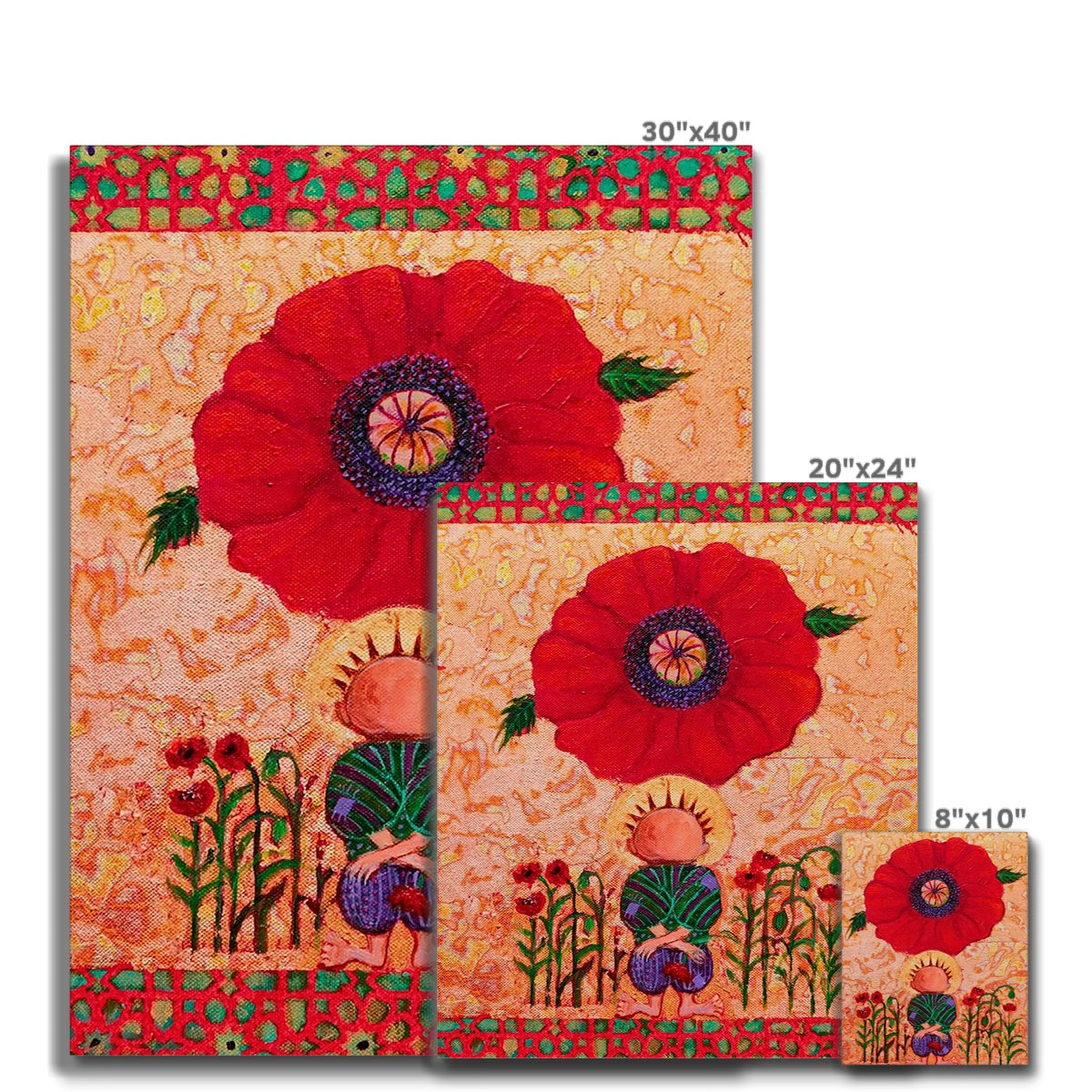 'Handala and The Poppy' Canvas Fine art - Gifting Spree