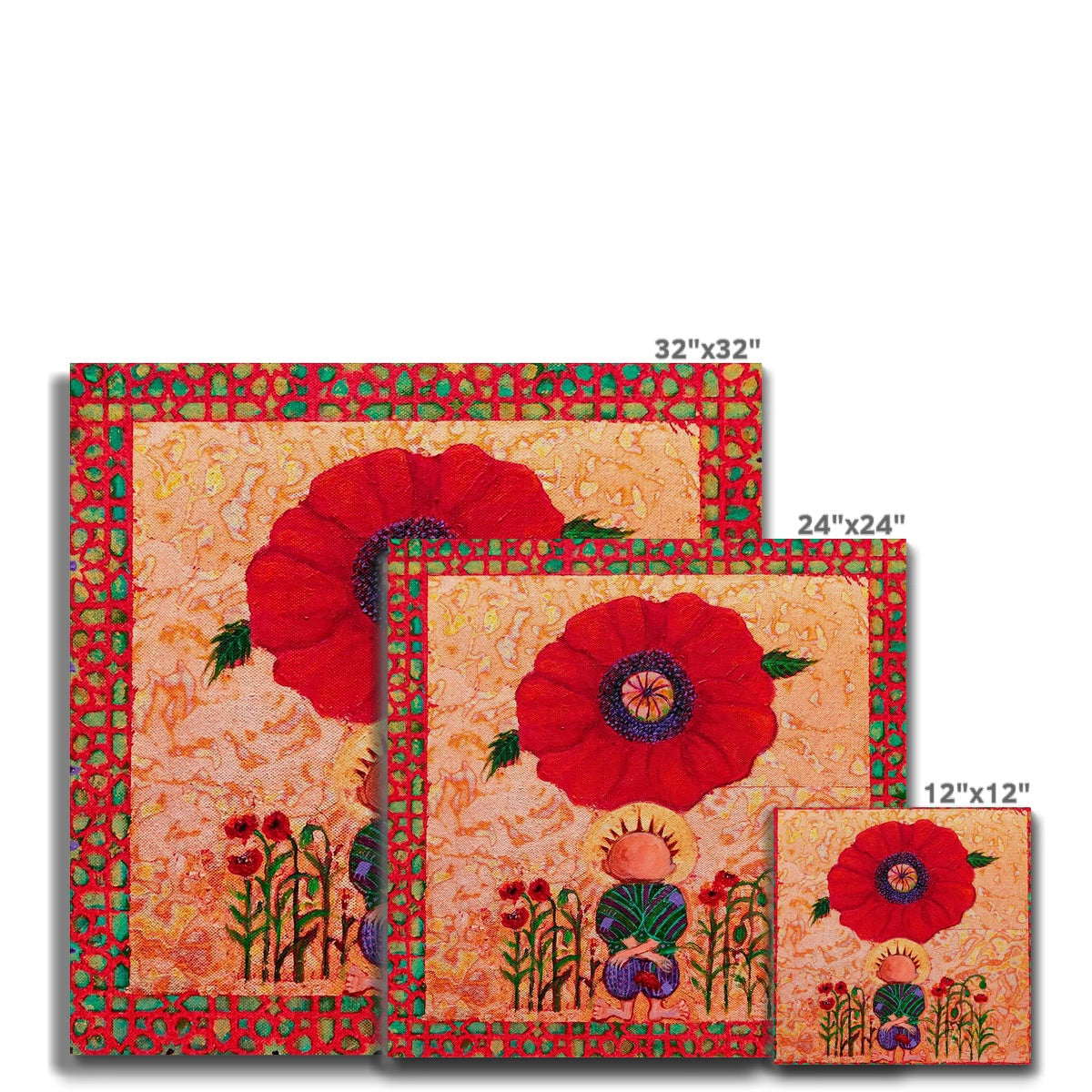 'Handala and The Poppy' Canvas Fine art - Gifting Spree