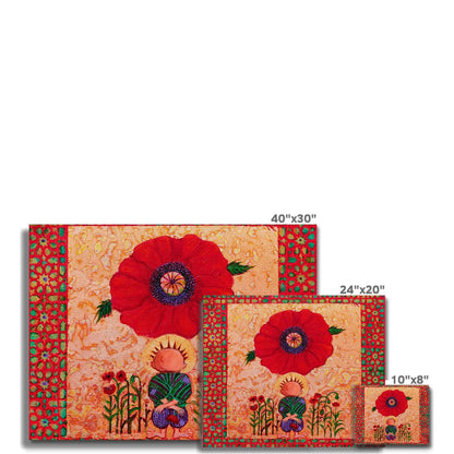 'Handala and The Poppy' Canvas Fine art - Gifting Spree