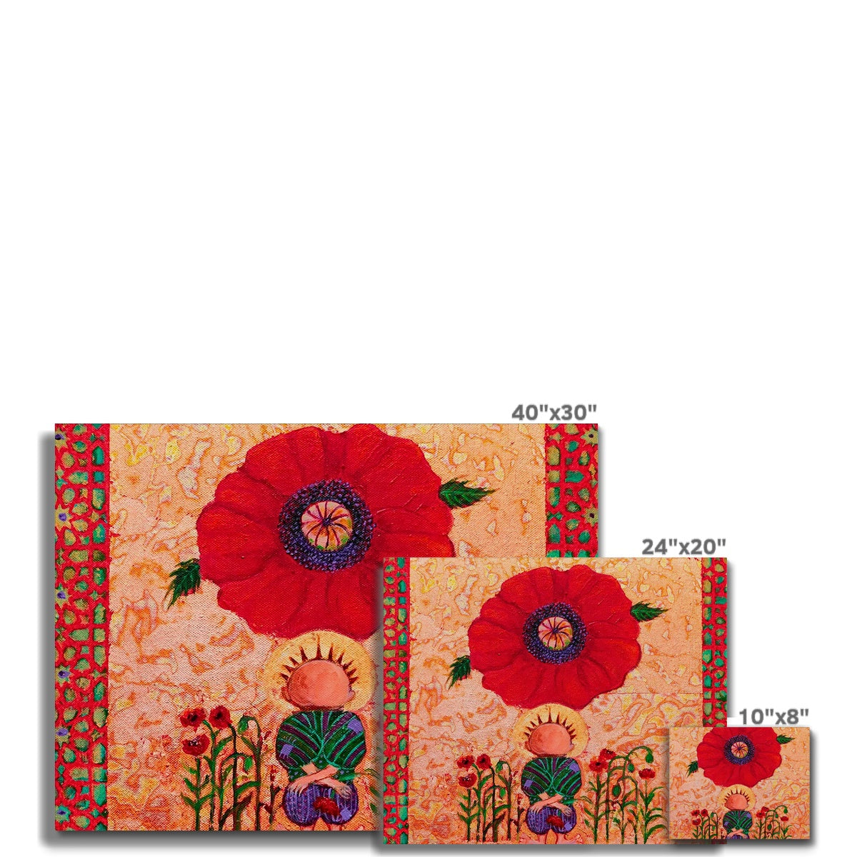 'Handala and The Poppy' Canvas Fine art - Gifting Spree