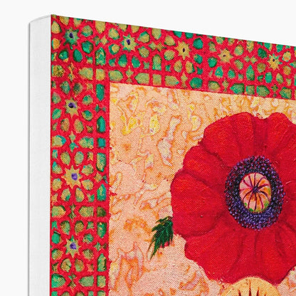 'Handala and The Poppy' Eco Canvas Art Print Fine art - Gifting Spree