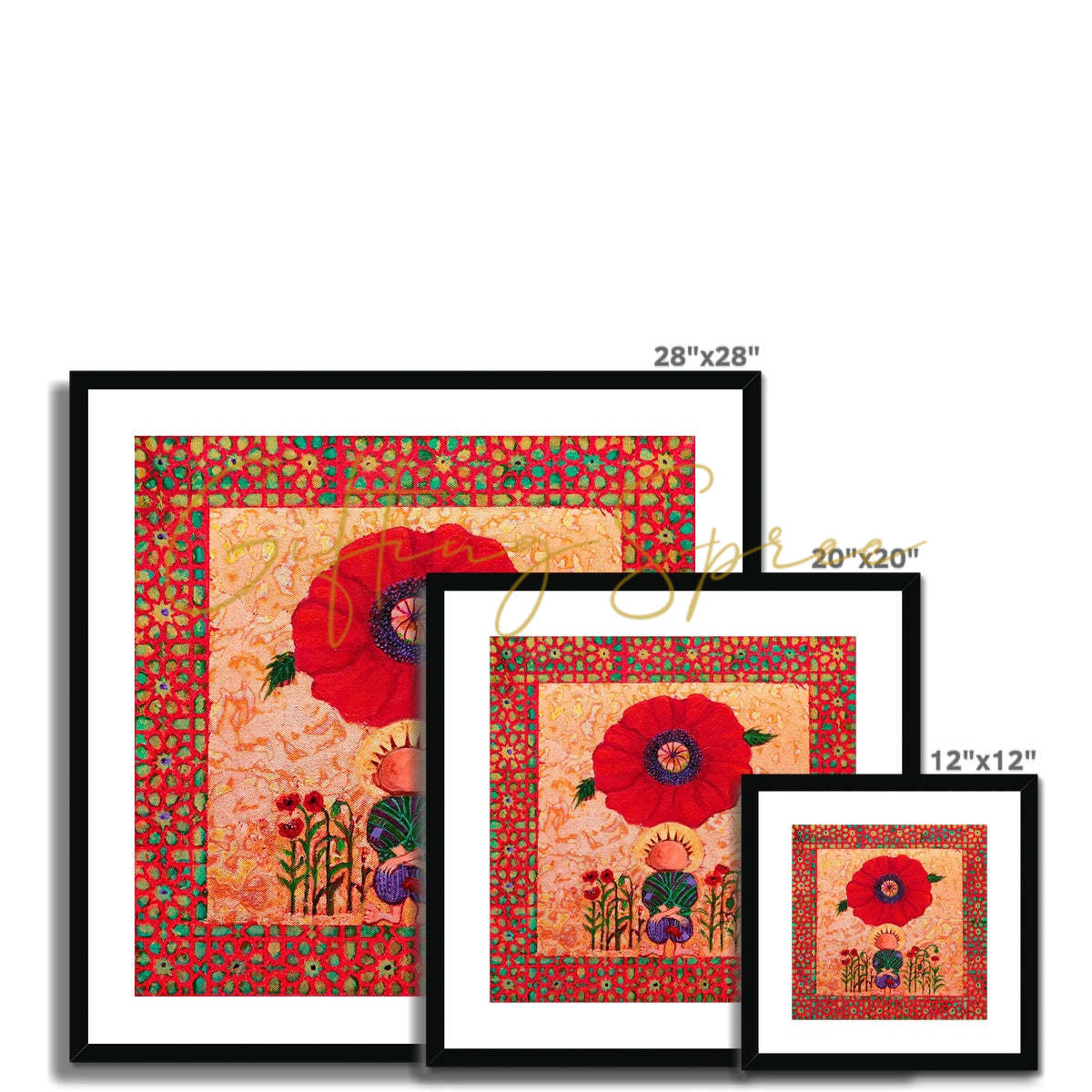 'Handala and The Poppy' Framed & Mounted Print Fine art - Gifting Spree