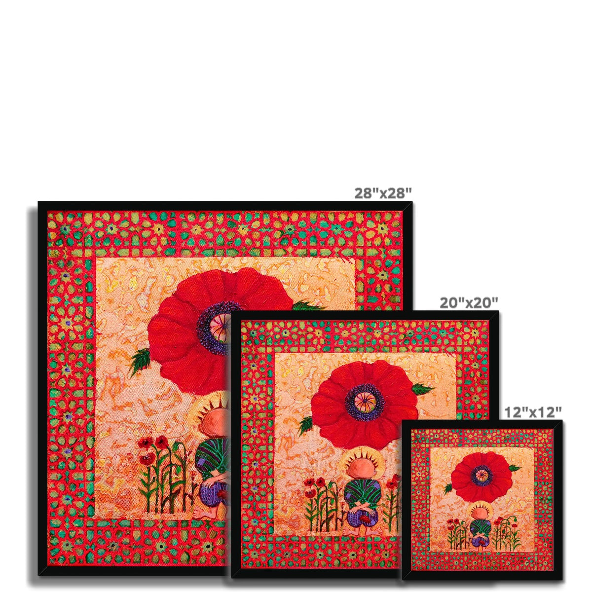 'Handala and The Poppy' Framed Print Fine art - Gifting Spree